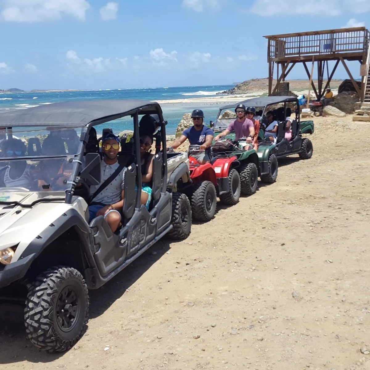 ATV Island side-by-side buggy on a seaside trail