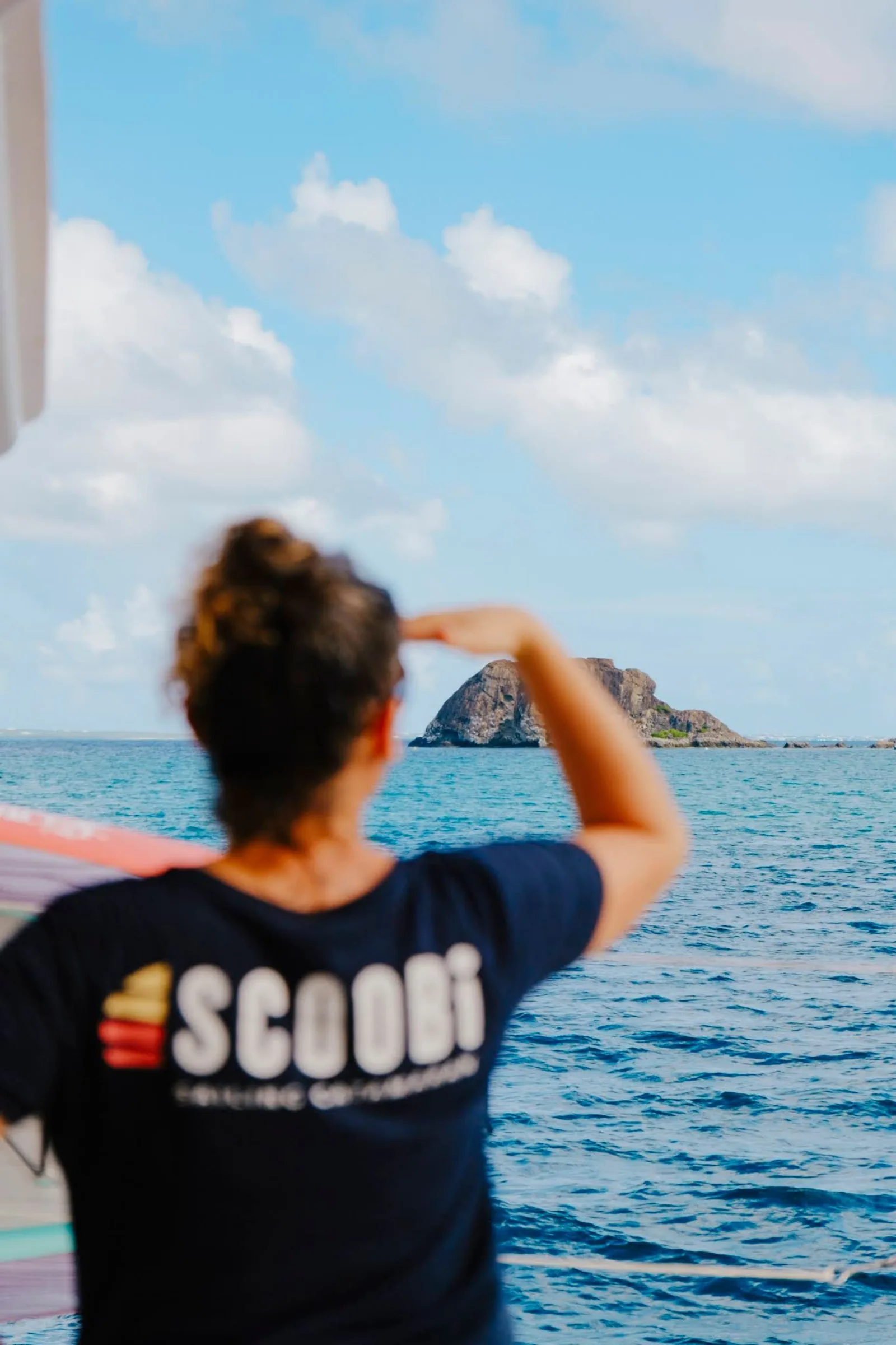 Guests aboard the Scoobi Charters catamaran