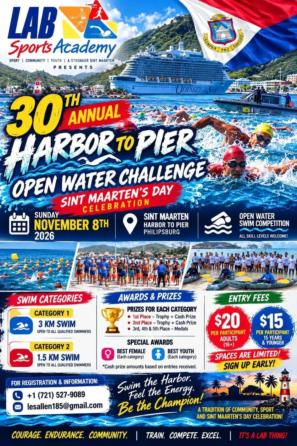 30th Harbor to Pier Open Water Challenge Philipsburg