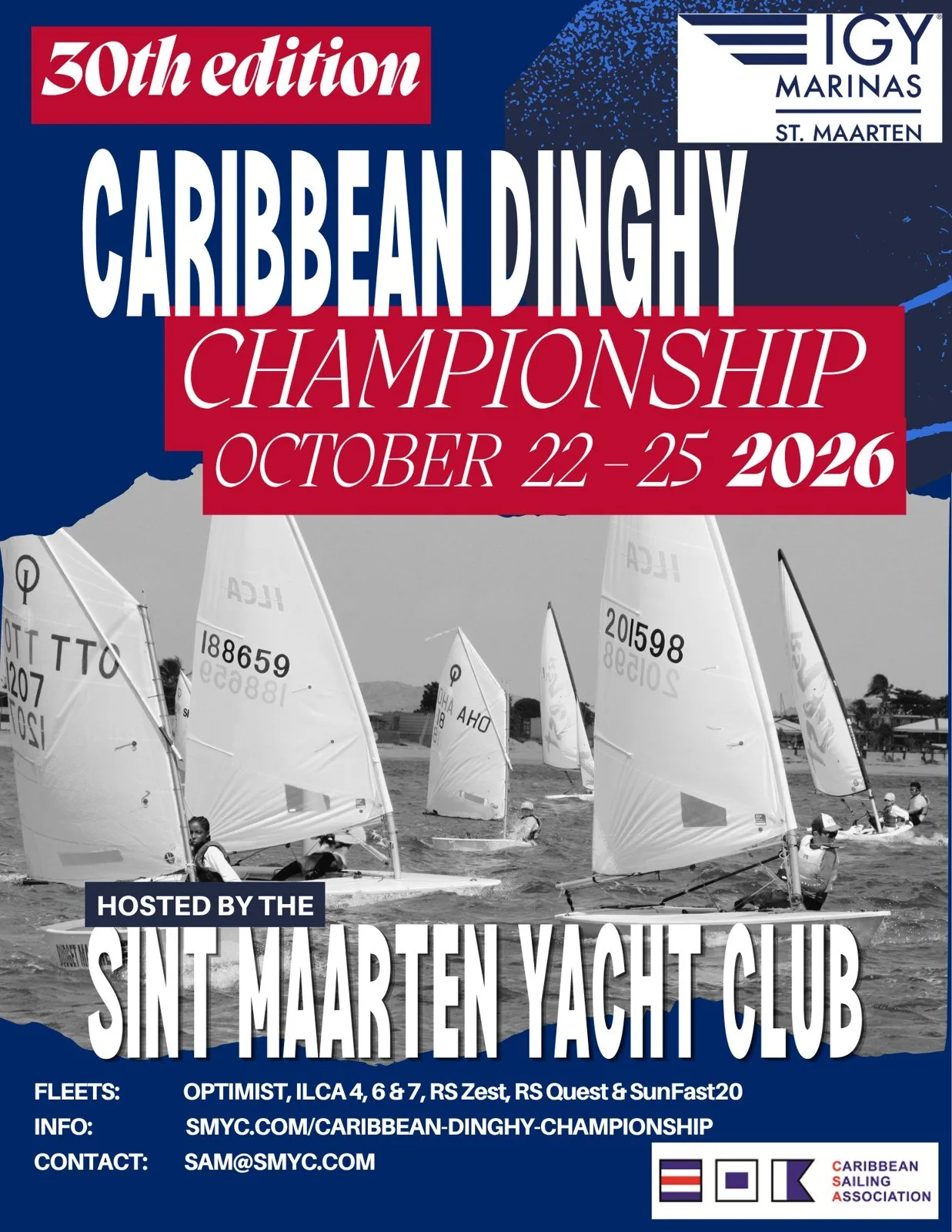 30th Caribbean Dinghy Championship in Simpson Bay