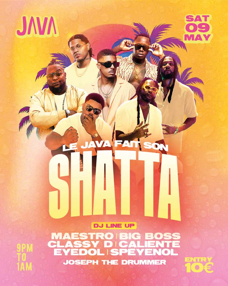 SHATTA Night at JAVA SXM