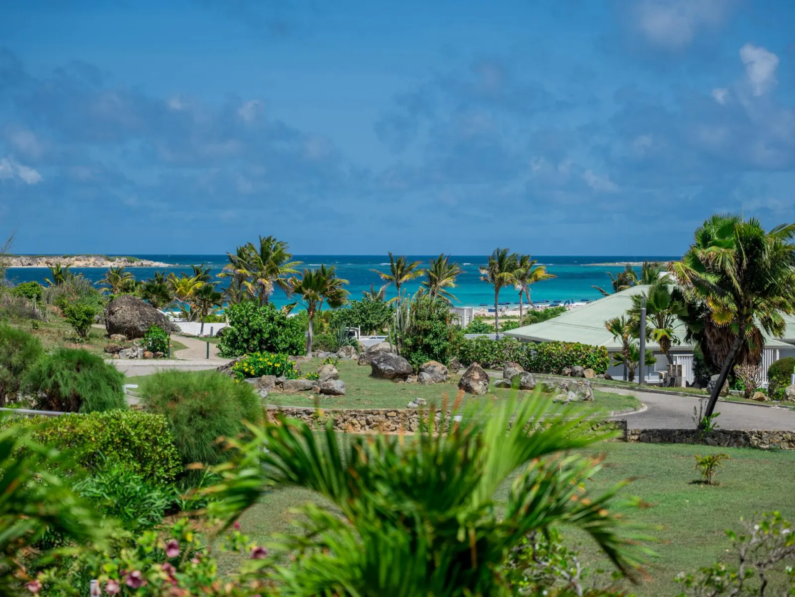 Colorful colonial architecture of Esmeralda villas
