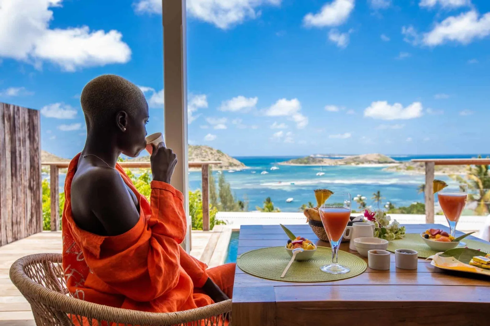 Karibuni continental breakfast on the terrace
