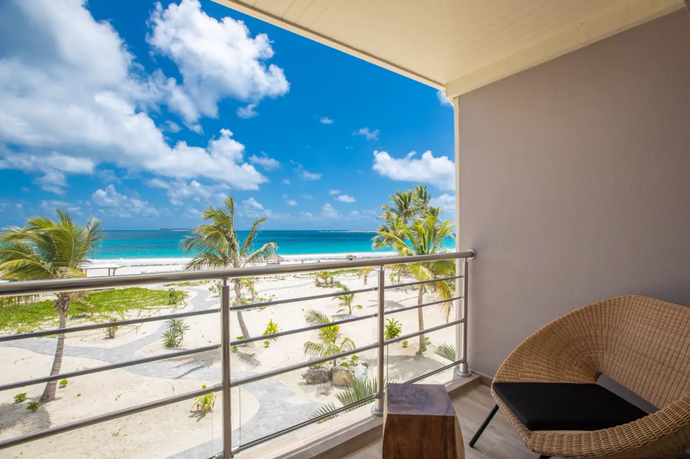 Beach access from Orient Beach Hotel