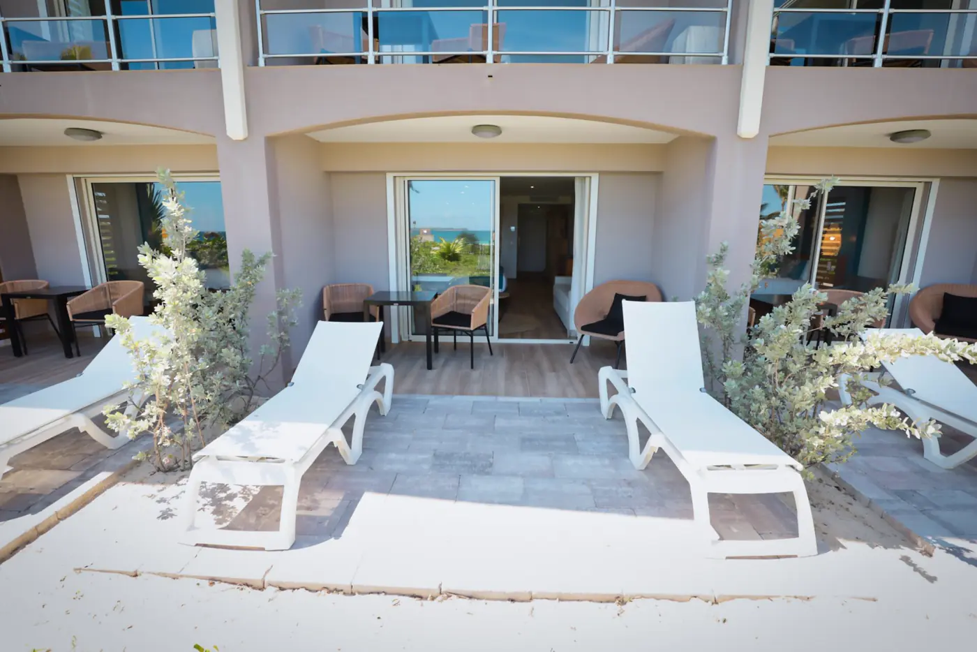Pool and outdoor areas at Orient Beach Hotel