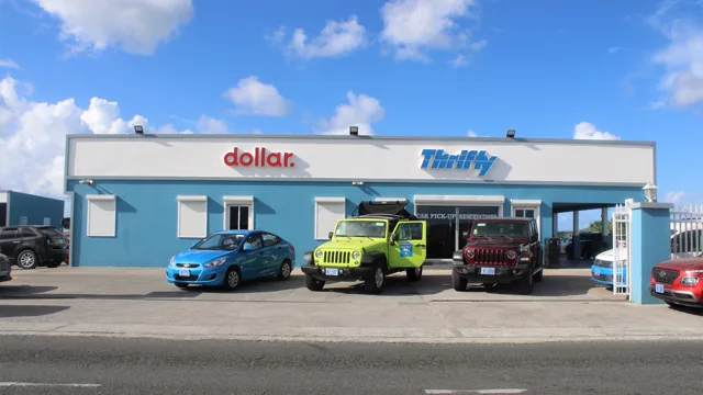 Dollar Thrifty car rental agency in Simpson Bay Saint Martin