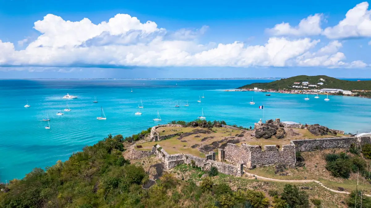 Fort Louis overlooking Marigot Bay