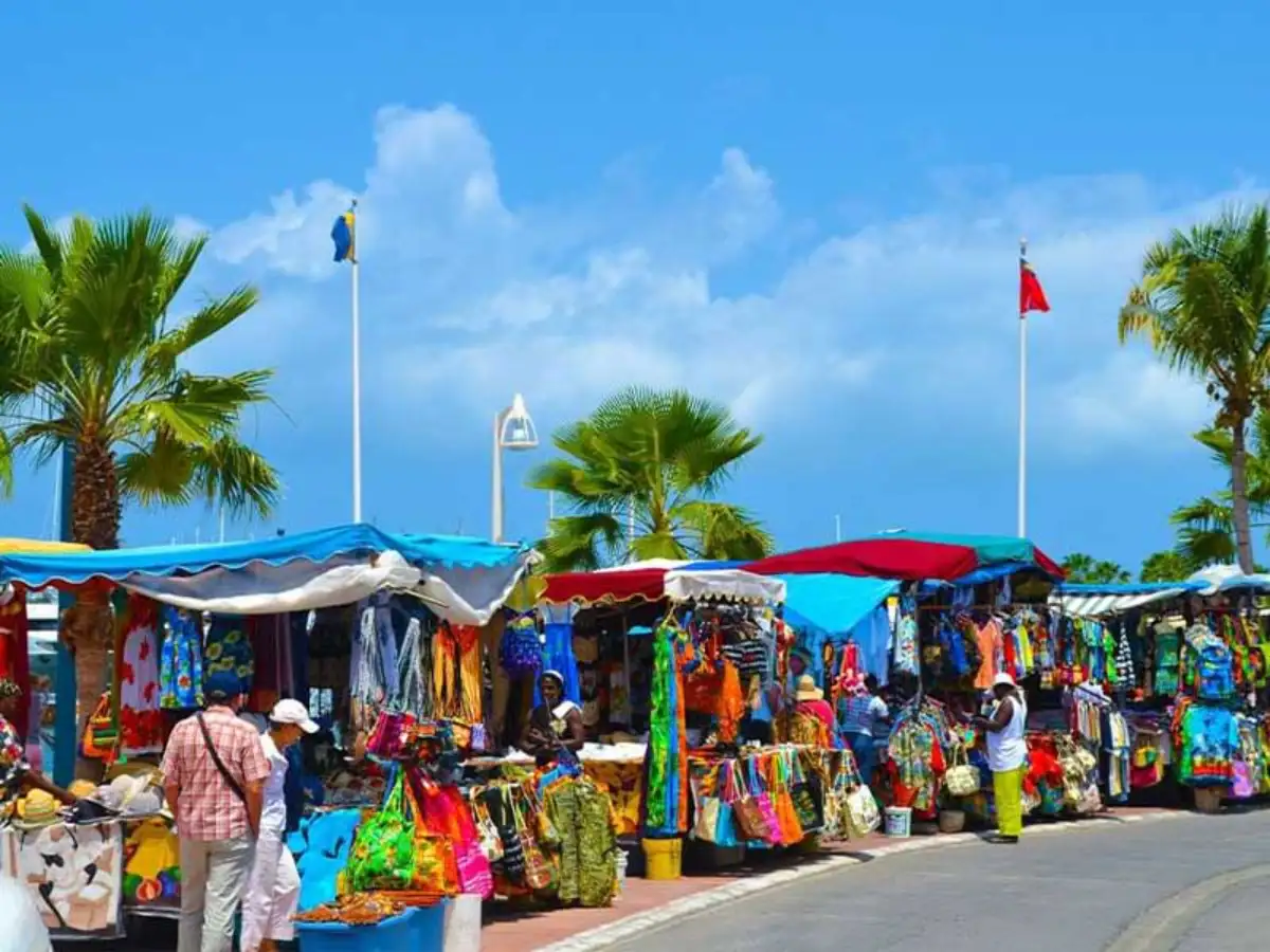 Marigot Market in Saint Martin