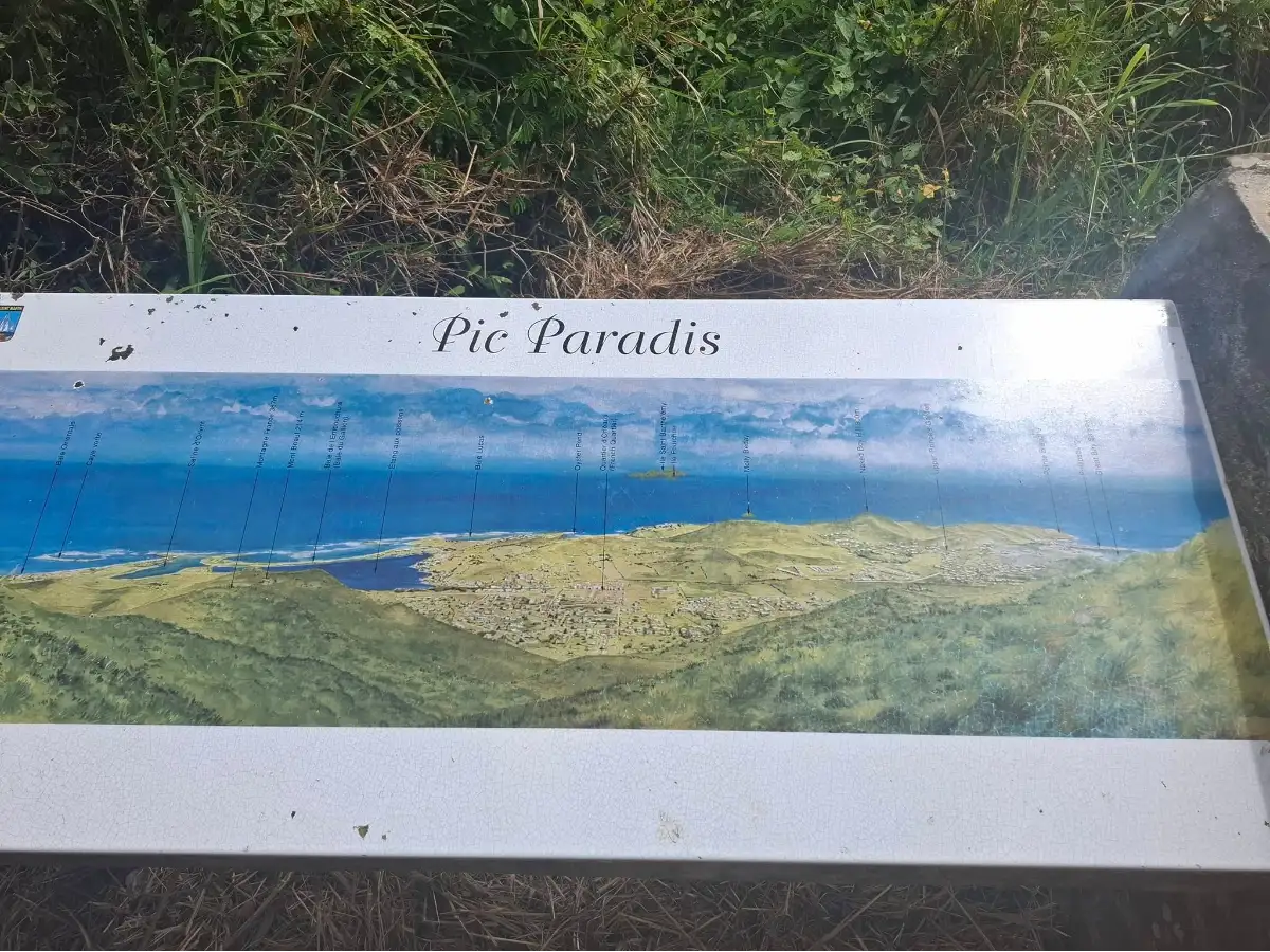 View from Pic Paradis in Saint Martin