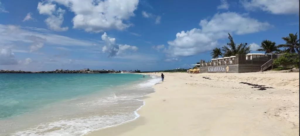 The lively waterfront of Simpson Bay