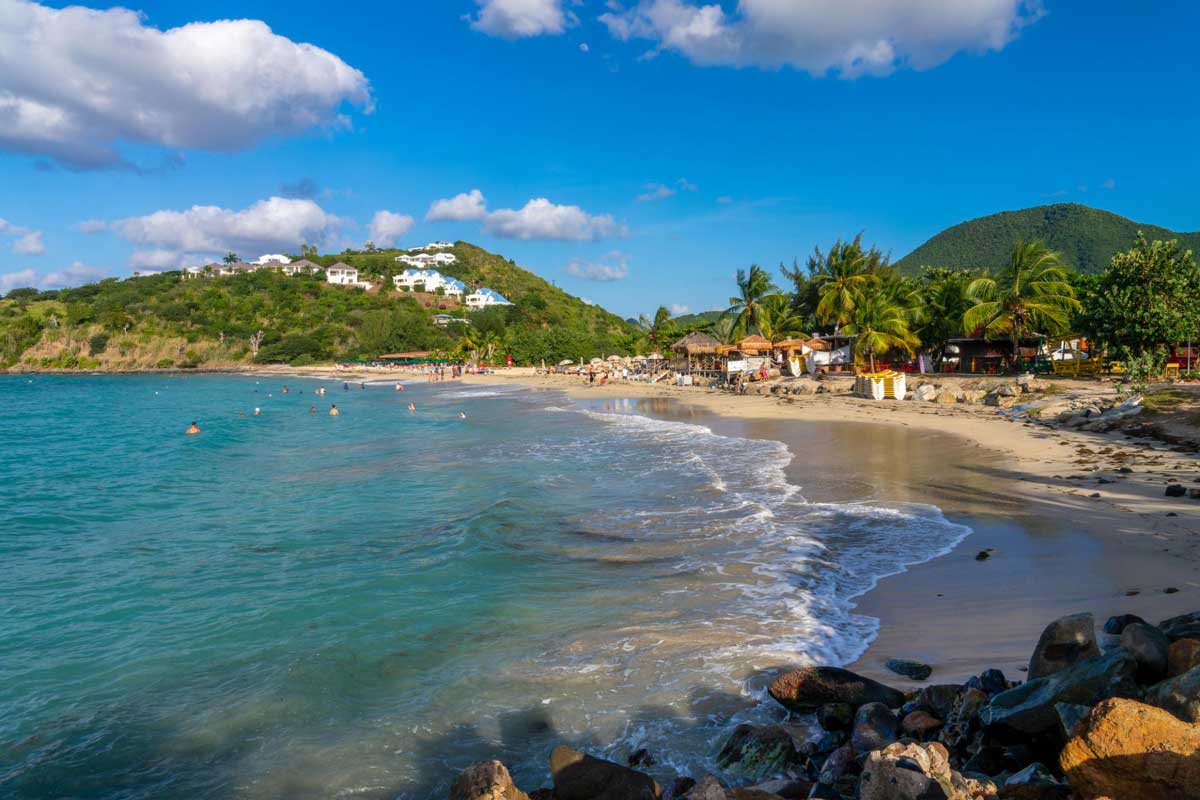 The turquoise waters of Friar's Bay