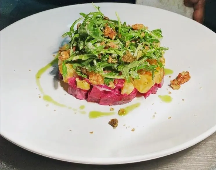 Jai's Contemporary Fusion Cuisine - vegetable plate with fresh herbs
