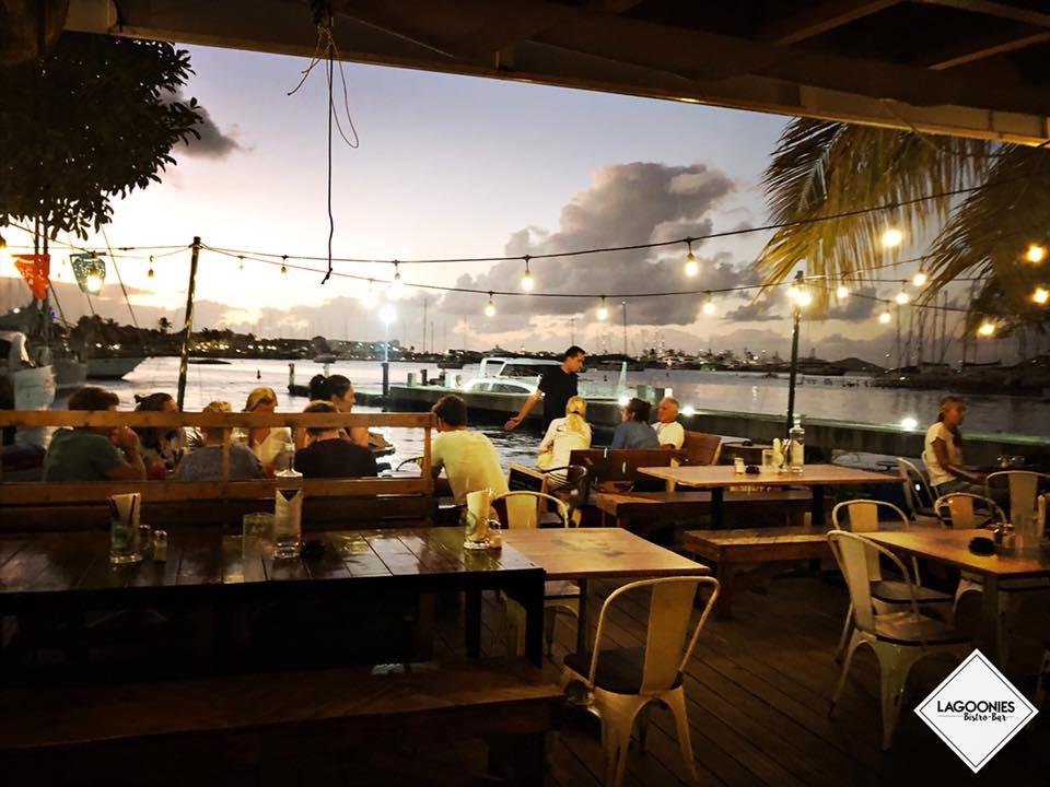 Lagoonies Bistro & Bar - Simpson Bay Lagoon view