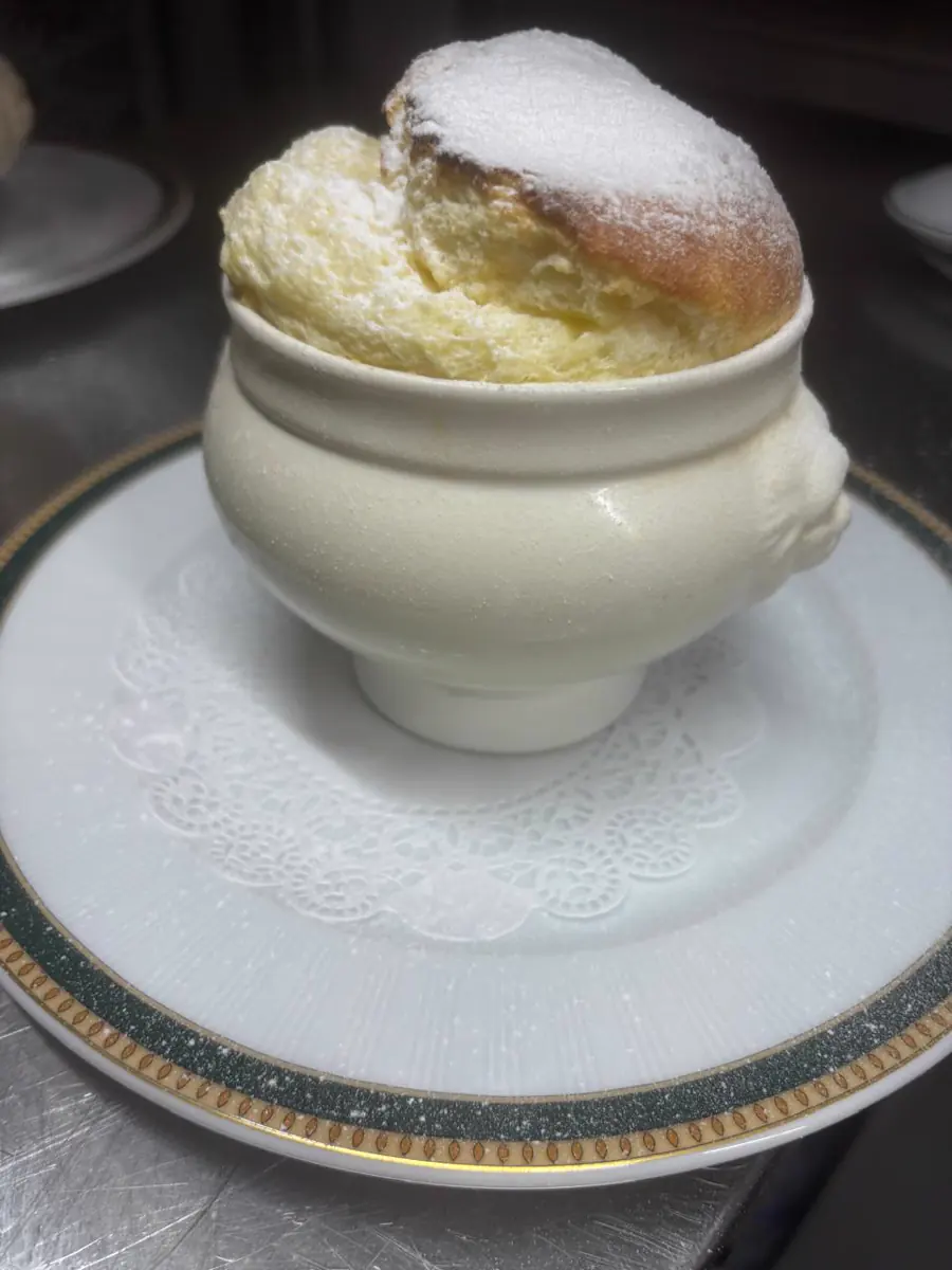 L’Auberge Gourmande - Souffle dessert served in Grand Case