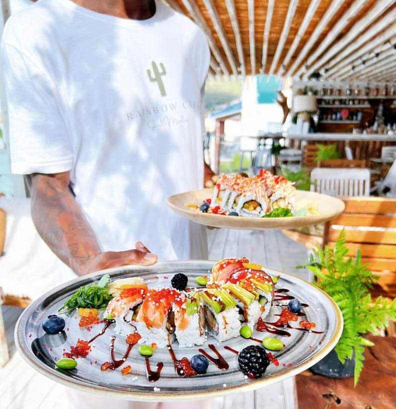 Rainbow Cafe - Bohemian-chic atmosphere and sunset cocktails