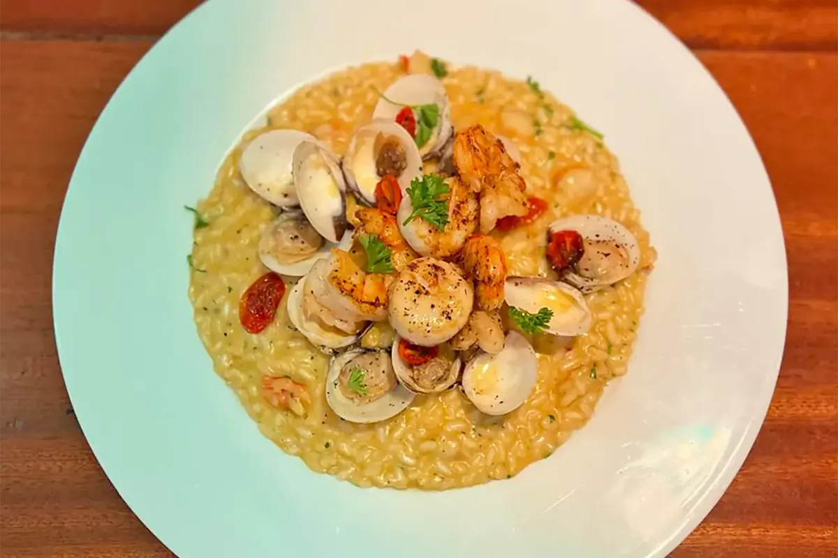 Spiga - Risotto frutti di mare and Italian cuisine in Grand Case