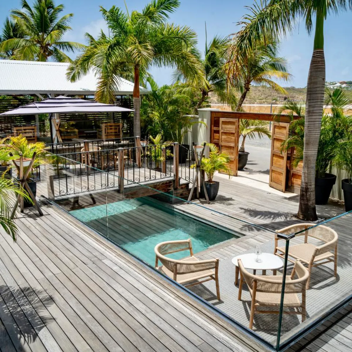 La Villa Hibiscus - Terrace with sea view