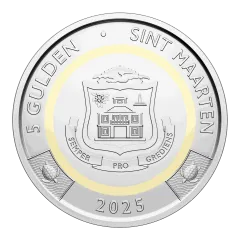 5 guilders coin