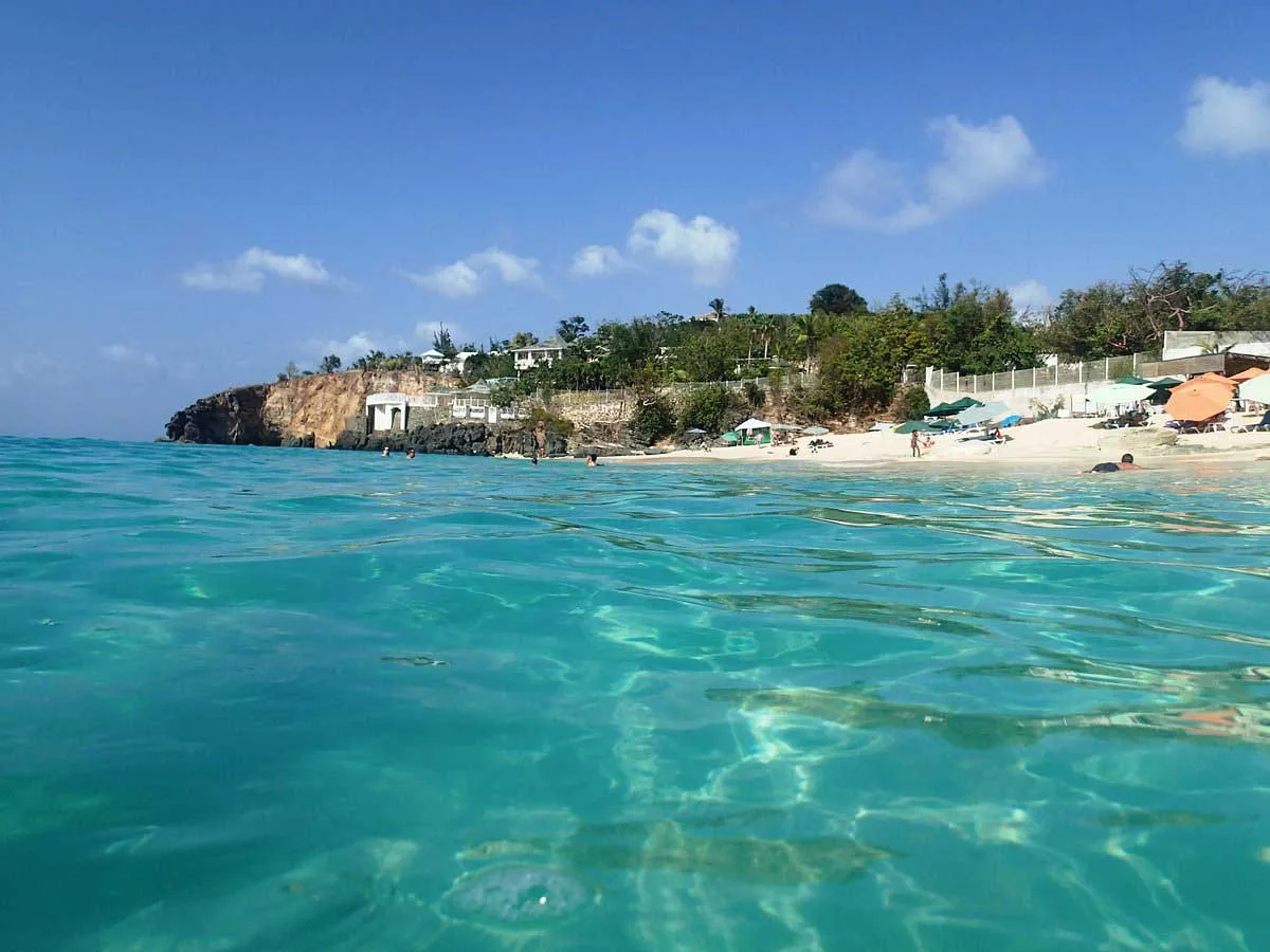 View over Baie Rouge and Anguilla