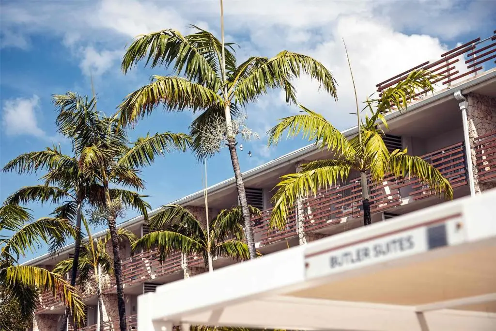 The Butler Suites among the palm trees