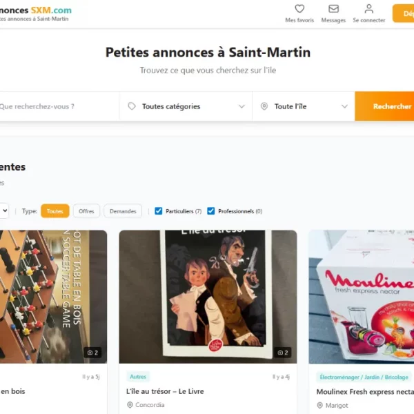Un nouveau site de petites annonces 100 % local voit le jour à Saint-Martin