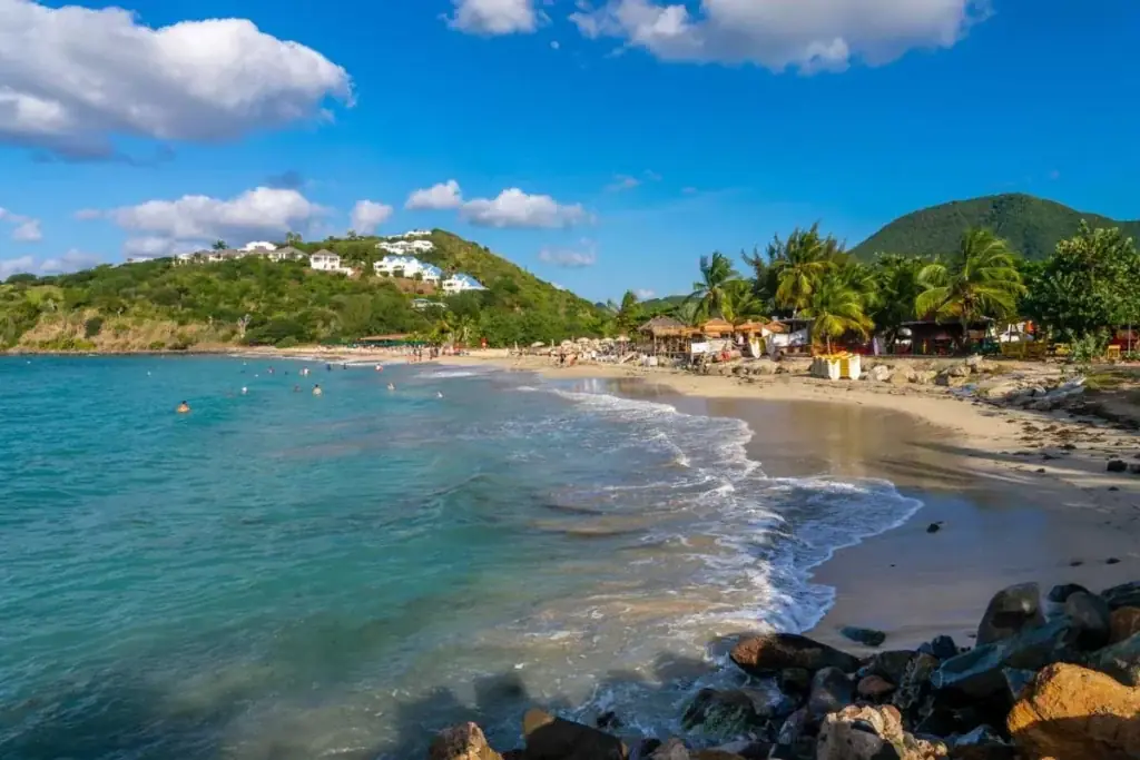 The turquoise waters of Friar's Bay
