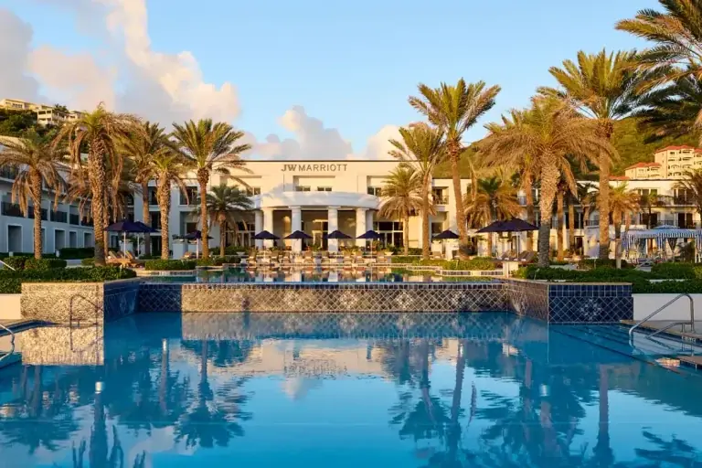 Pool at JW Marriott St. Maarten Beach Resort & Spa with ocean view