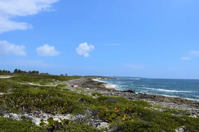Wild coast of the Saint Martin National Nature Reserve, Atlantic landscape