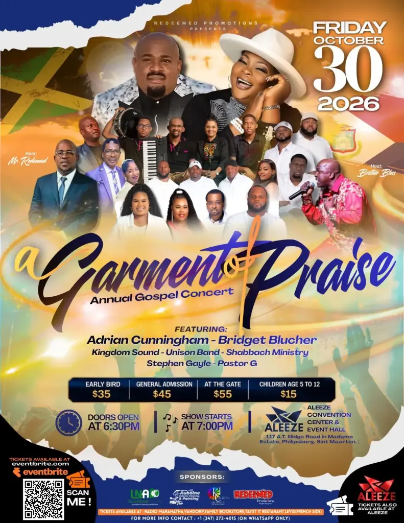 Affiche de A Garment of Praise, soirée gospel du 30 octobre 2026 à l'ALEEZE Convention Center
