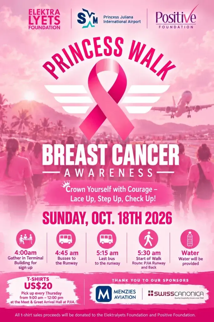 Princess Walk on the Princess Juliana Airport runway