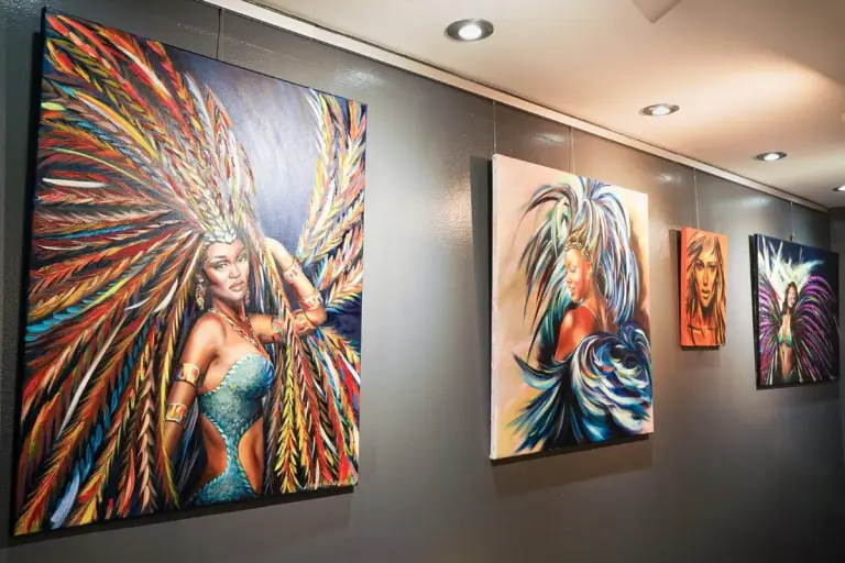 We Culture art gallery: paintings of Carnival dancers